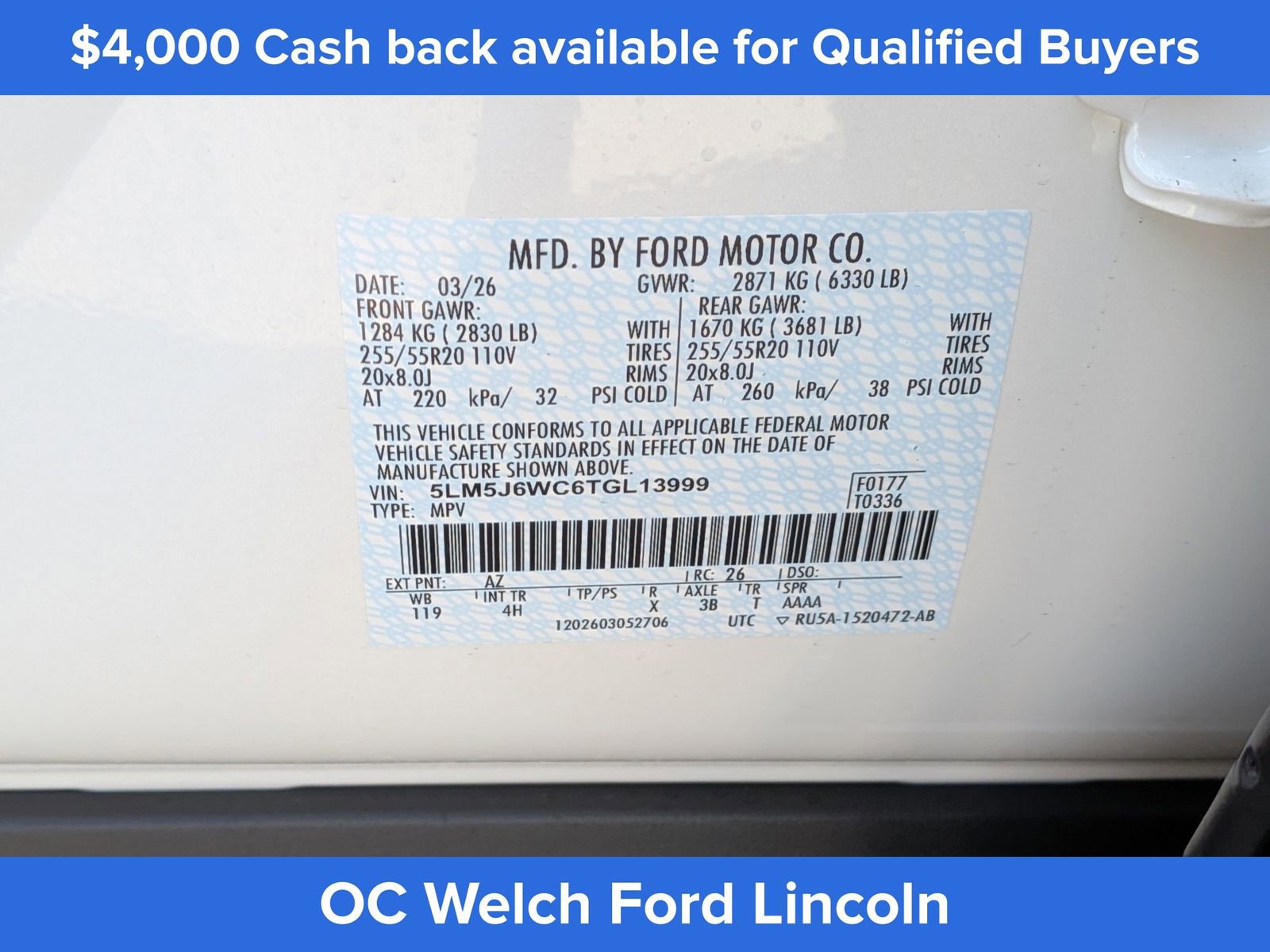 New 2026 Lincoln Aviator 2WD image 16