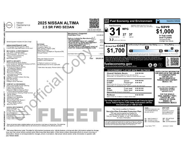 Used 2025 Nissan Altima 2.5 SR FWD image 31