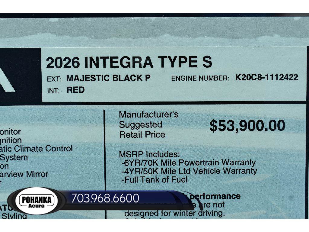 New 2026 Acura Integra Type S FWD image 33