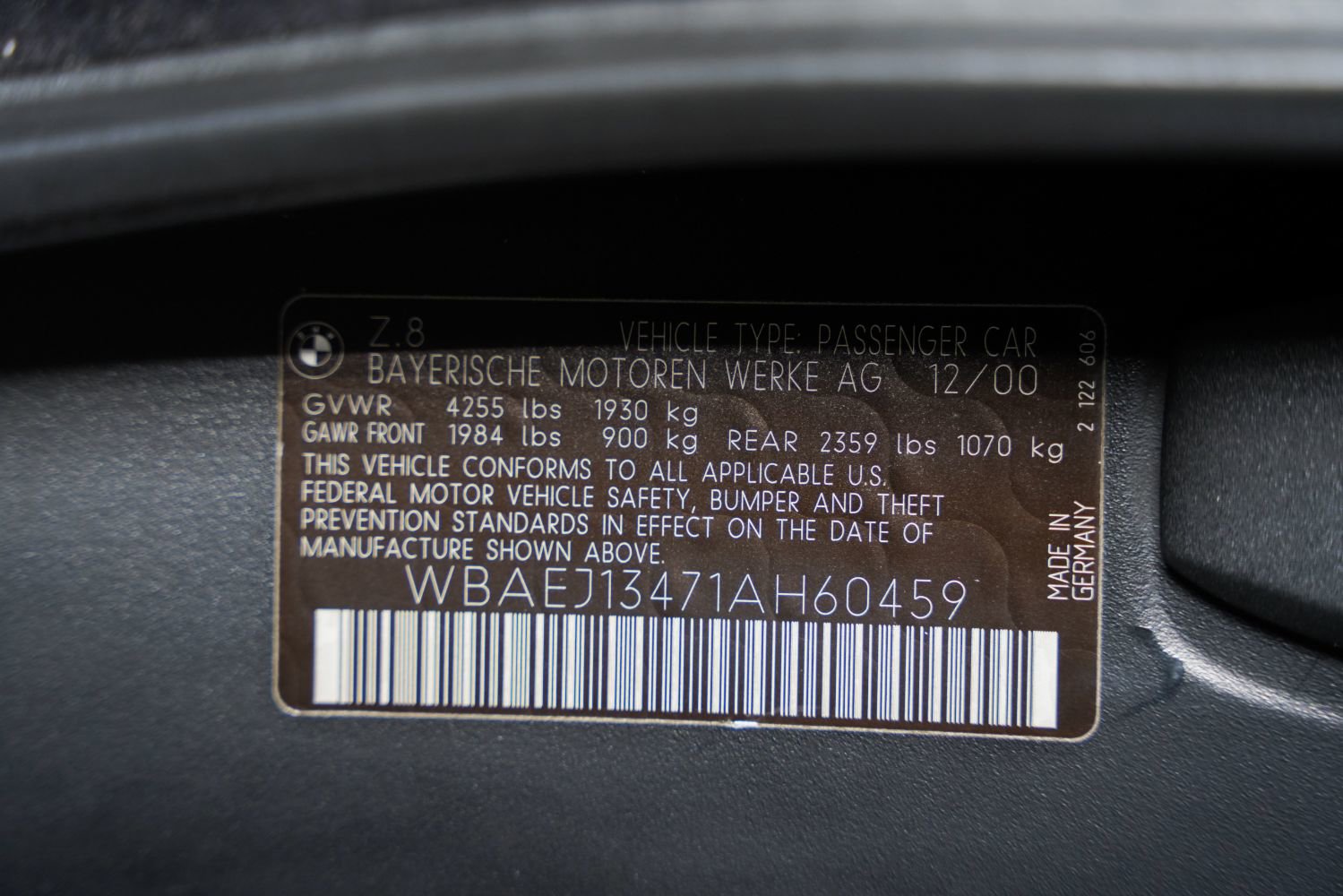 Used 2001 BMW Z8 RWD image 45