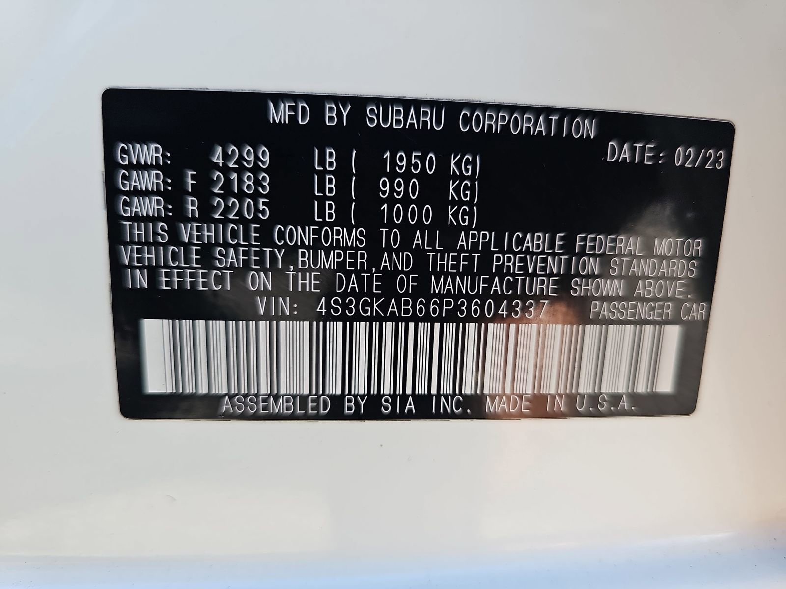 Certified 2023 Subaru Impreza 2.0i AWD/4WD image 38