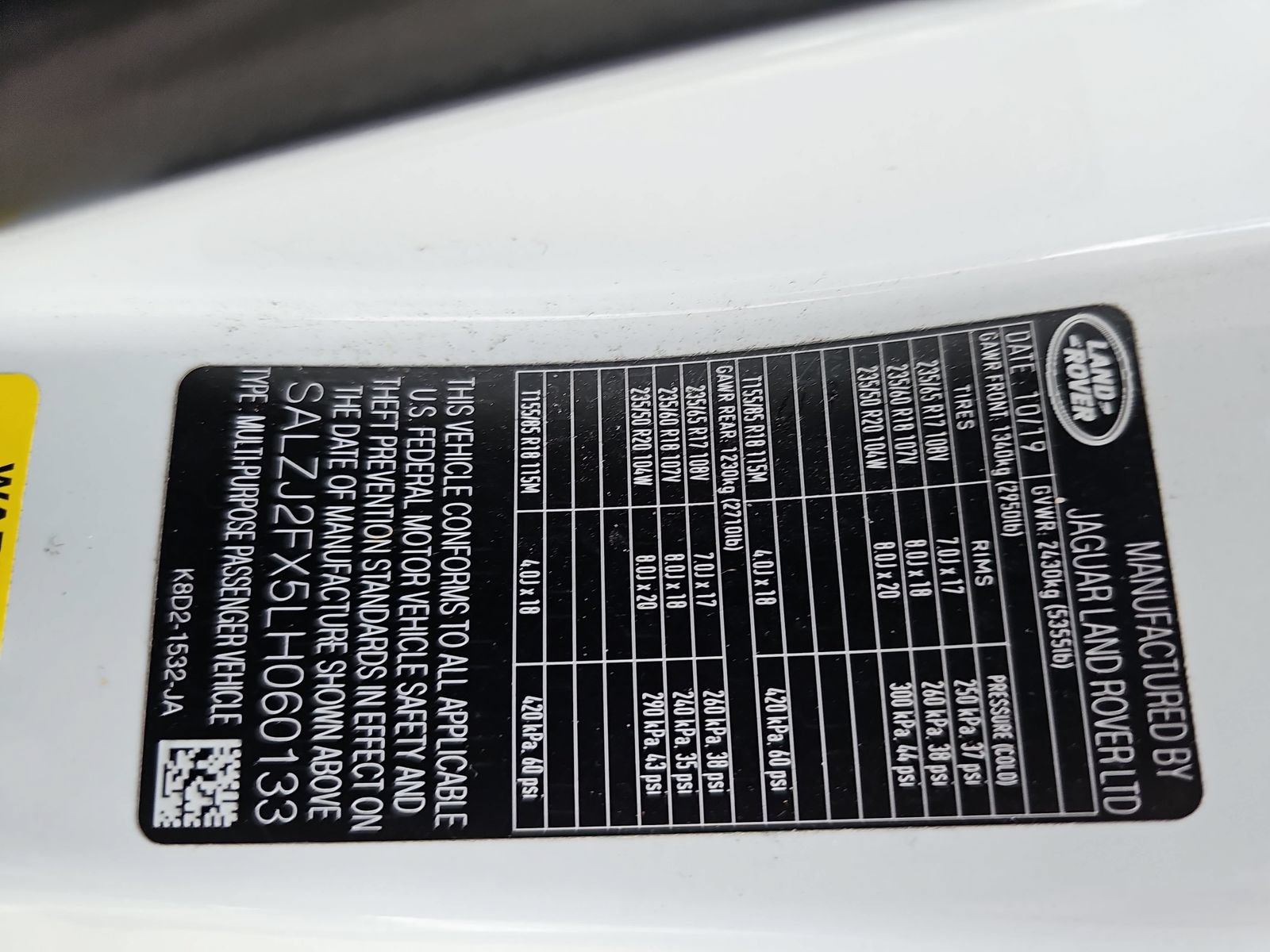 Used 2020 Land Rover Range Rover Evoque S AWD/4WD image 43