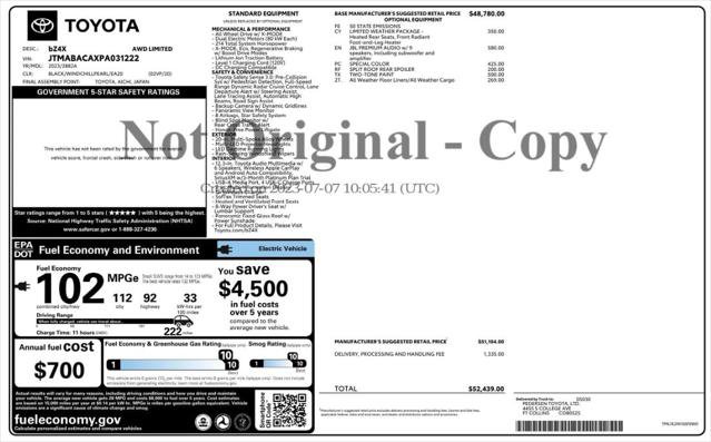 Used 2023 Toyota bZ4X AWD w/ Weather Package image 4
