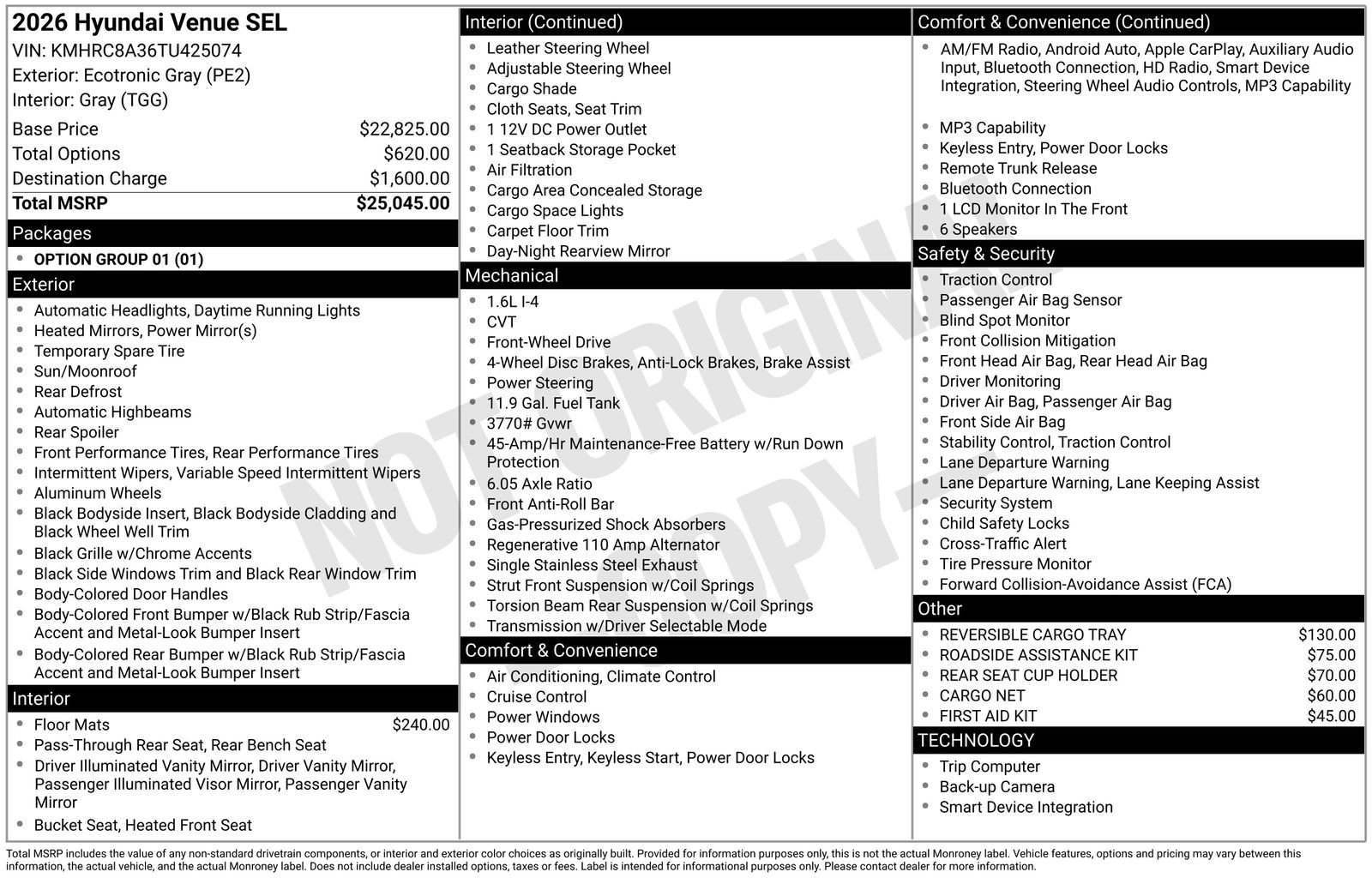 New 2026 Hyundai Venue SEL image 26