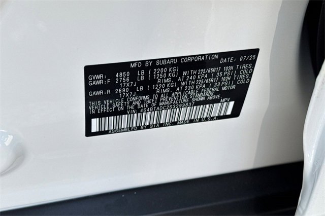 New 2025 Subaru Outback Premium image 24