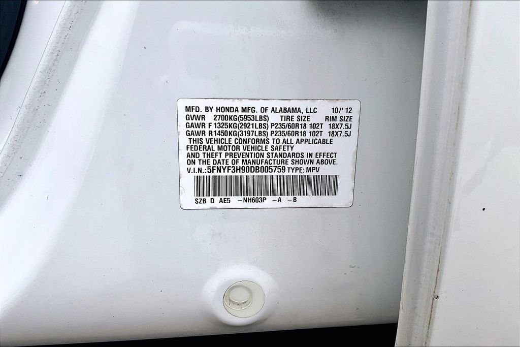 Used 2013 Honda Pilot Touring image 46