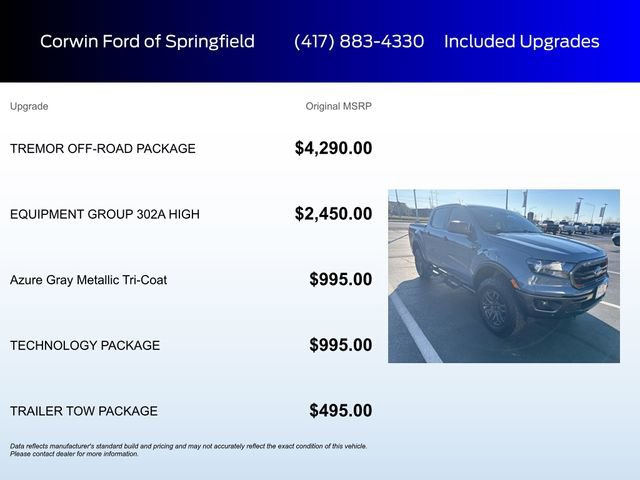 Used 2023 Ford Ranger XLT w/ Tremor Off-Road Package image 6