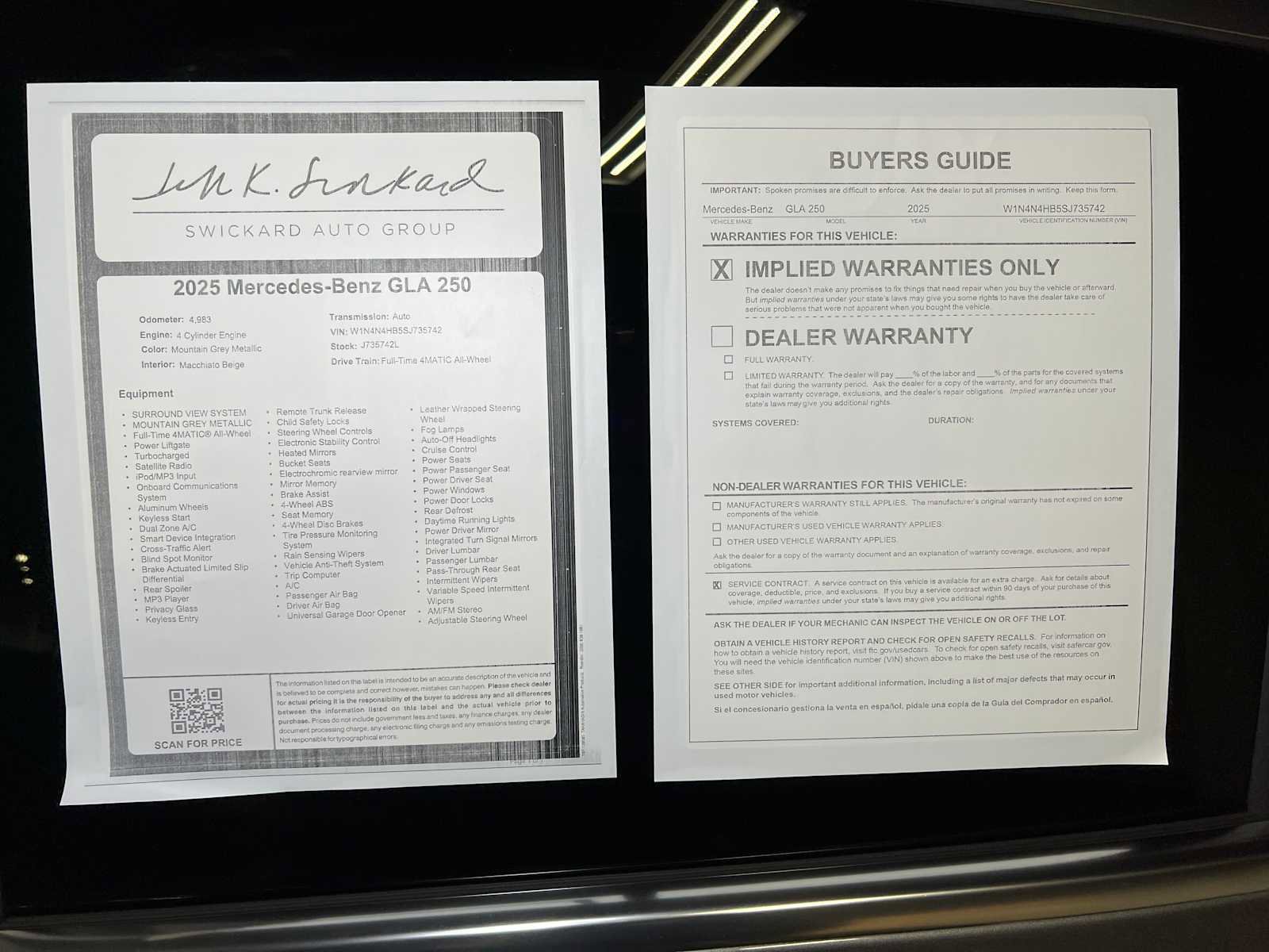 Used 2025 Mercedes-Benz GLA 250 4MATIC image 38