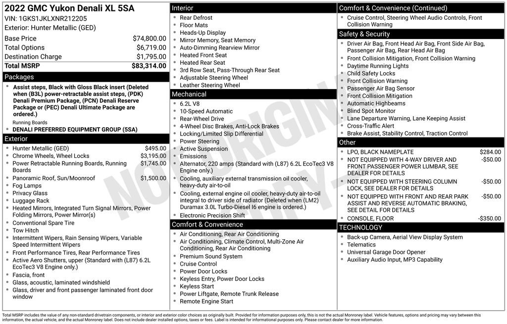 Used 2022 GMC Yukon XL Denali image 5