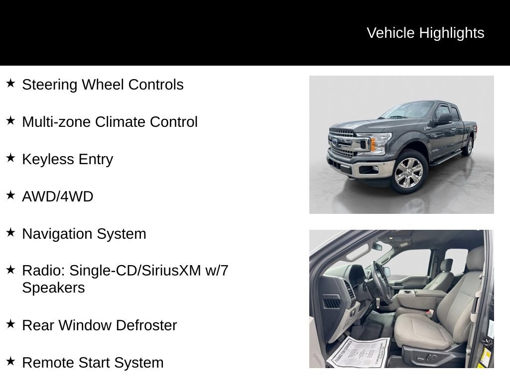 Used 2018 Ford F150 XLT w/ Equipment Group 302A Luxury AWD/4WD image 26