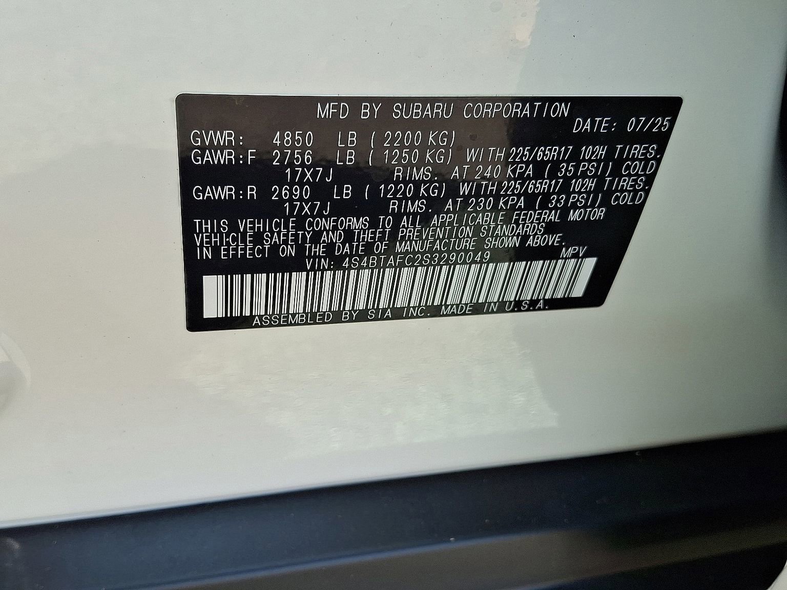 Used 2025 Subaru Outback Premium image 12