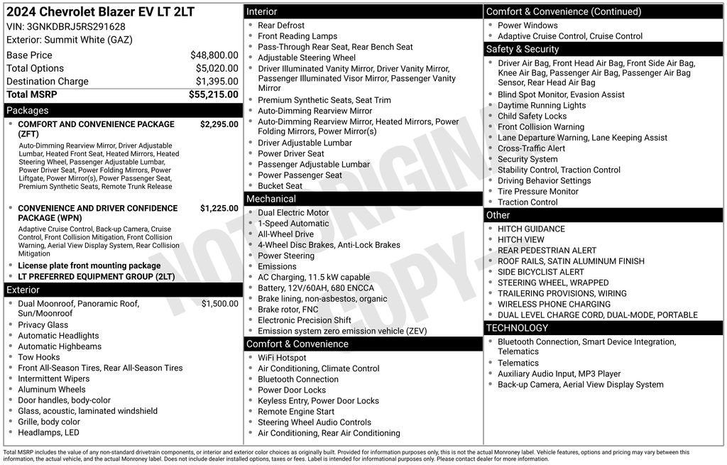 Used 2024 Chevrolet Blazer EV LT image 25