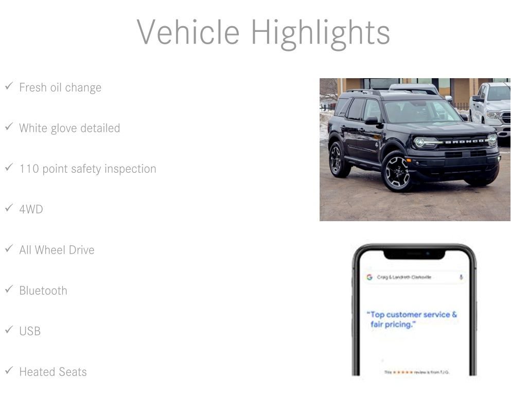 Used 2021 Ford Bronco Sport Outer Banks w/ Outer Banks Package (96D) image 6