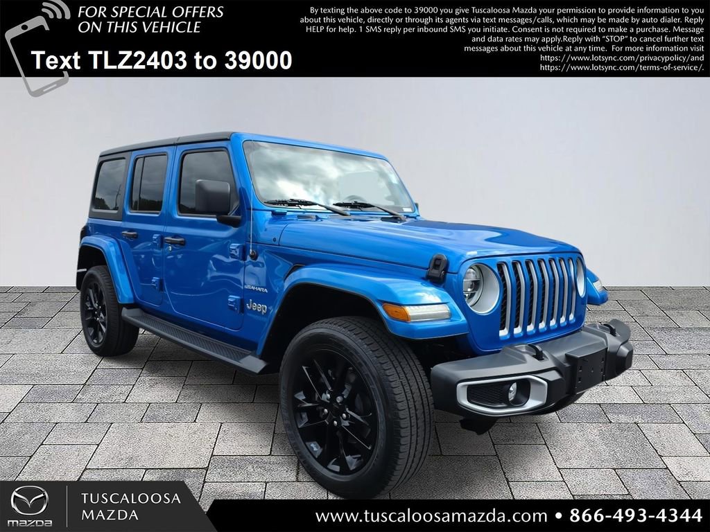 Used 2021 Jeep Wrangler Unlimited Sahara 4xe w/ Cold Weather Group image 2