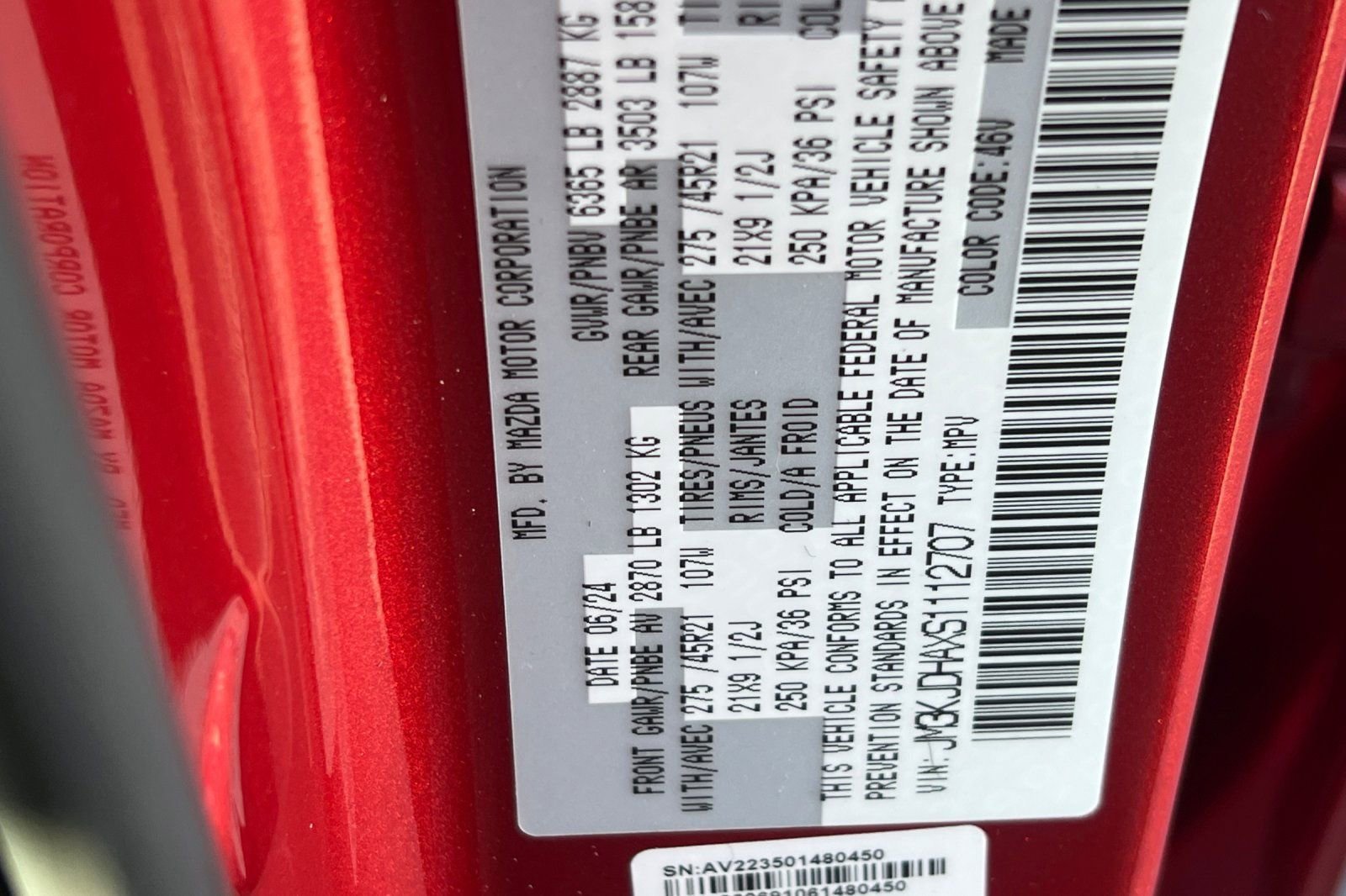 Certified 2025 MAZDA CX-70 Plug-In Hybrid w/ Premium Pkg image 26