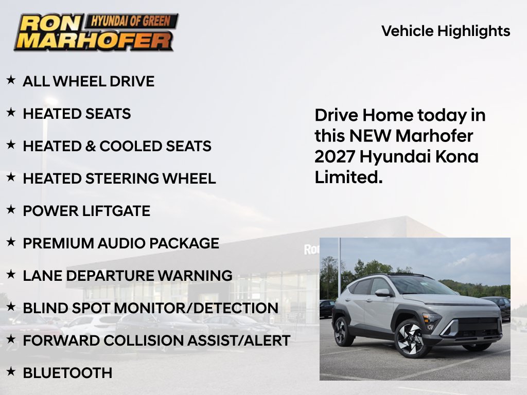 New 2027 Hyundai Kona Limited AWD/4WD image 15