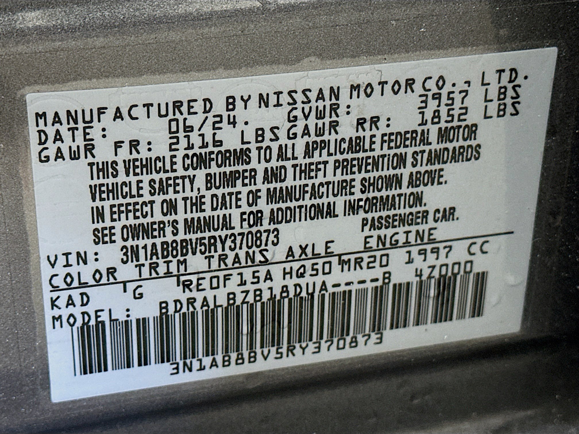 Used 2024 Nissan Sentra S FWD image 12