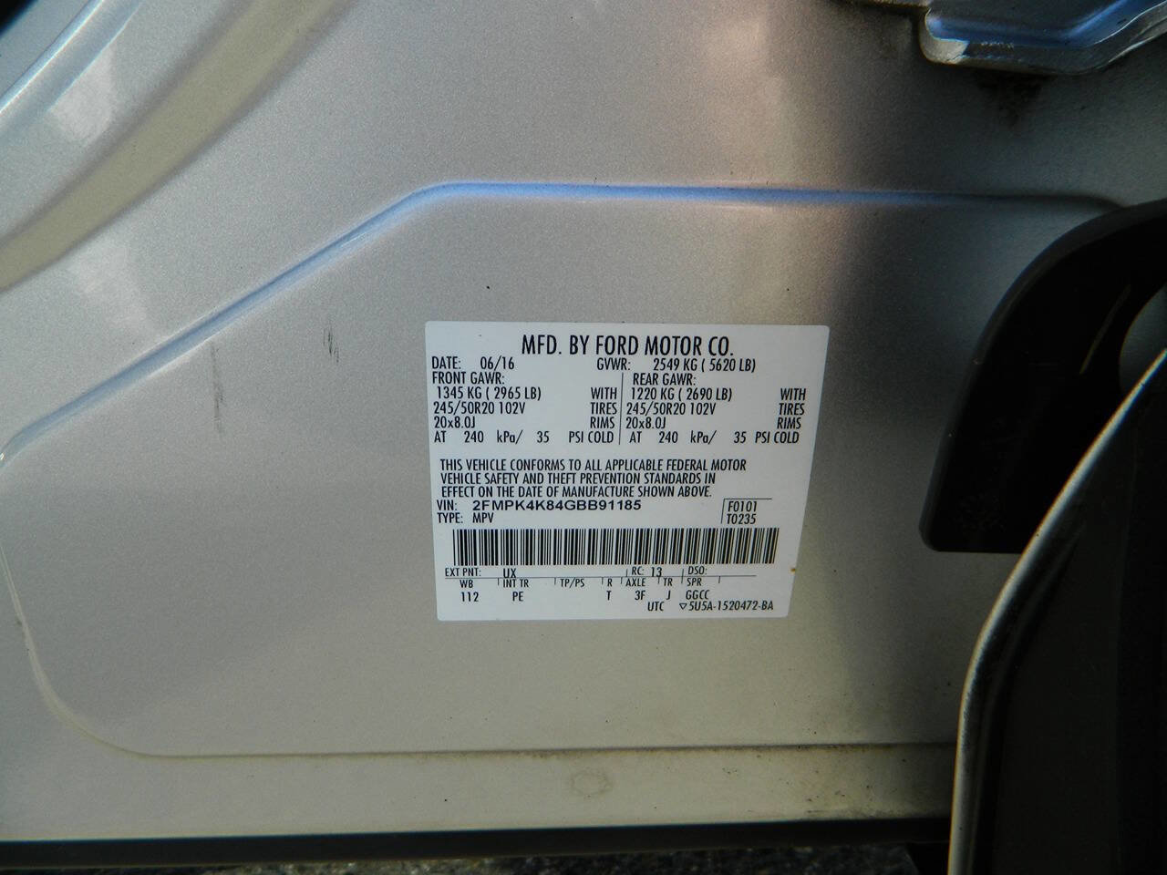 Used 2016 Ford Edge Titanium w/ Equipment Group 302A image 28