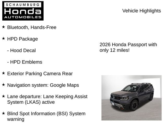 New 2026 Honda Passport TrailSport Elite image 7