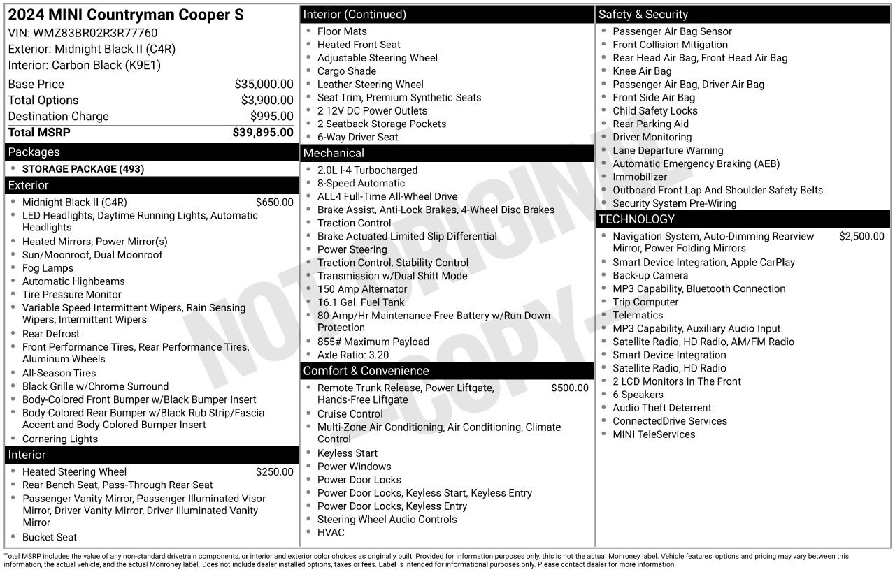 Used 2024 MINI Cooper Countryman S AWD/4WD image 5