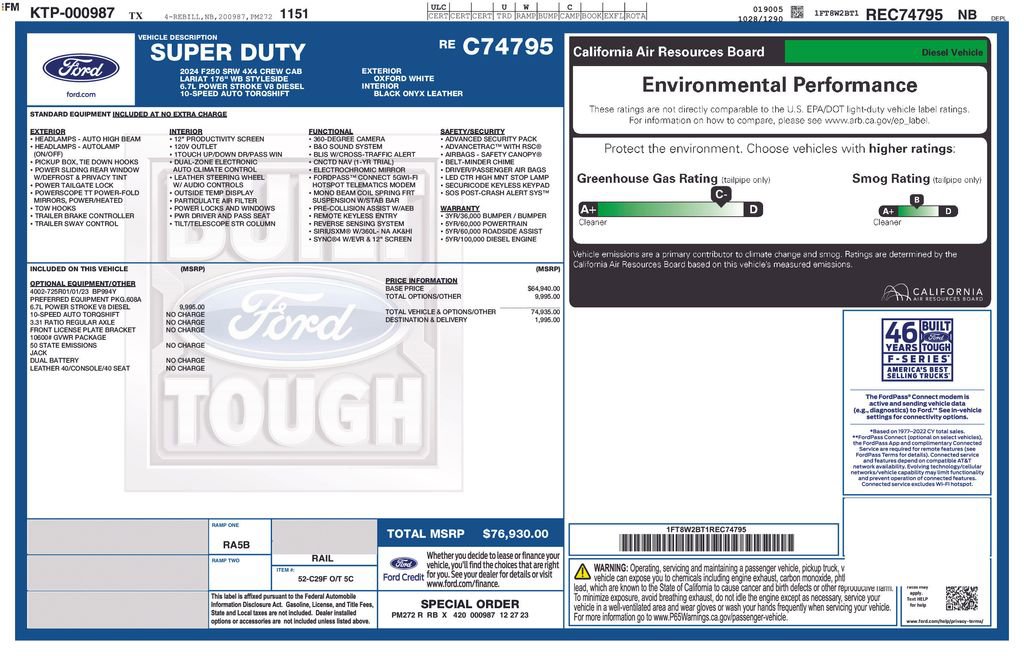 Used 2024 Ford F250 Lariat AWD/4WD image 63