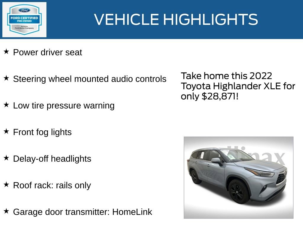 Used 2022 Toyota Highlander XLE image 33
