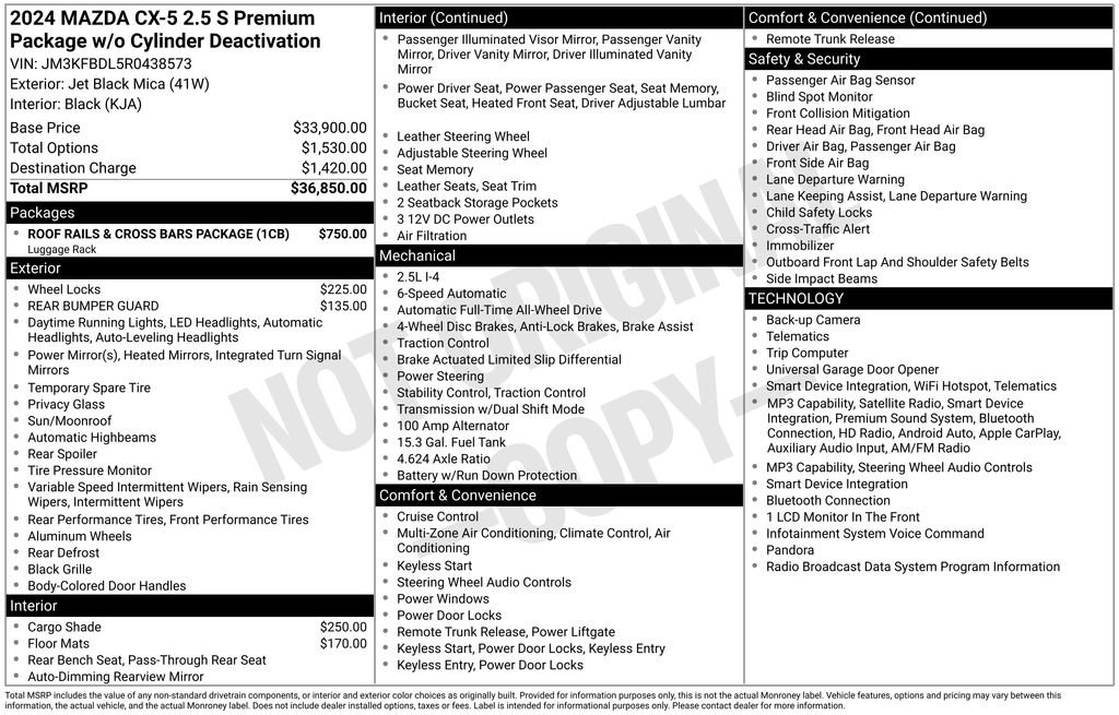 Certified 2024 MAZDA CX-5 AWD 2.5 S image 12