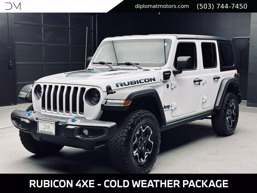 Used 2023 Jeep Wrangler Unlimited Rubicon 4xe w/ Cold Weather Group AWD/4WD image 1