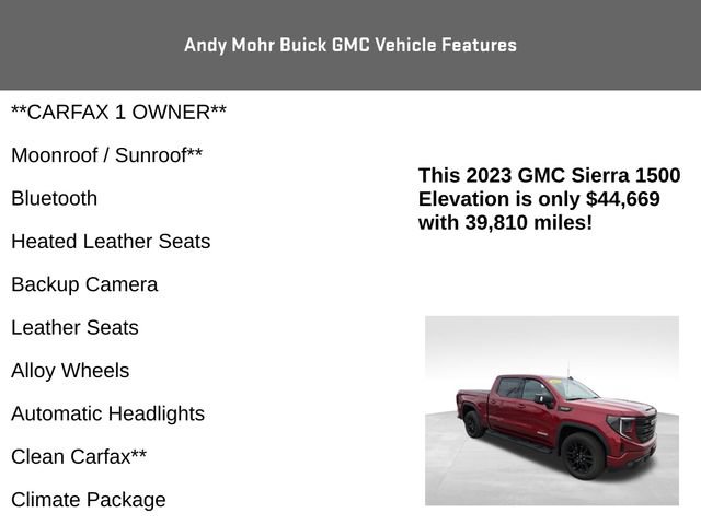 Used 2023 GMC Sierra 1500 Elevation w/ Elevation Premium Package AWD/4WD image 4
