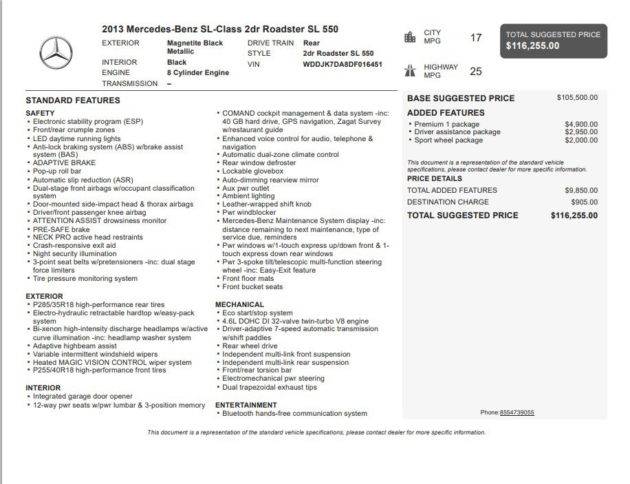 Used 2013 Mercedes-Benz SL 550 image 9