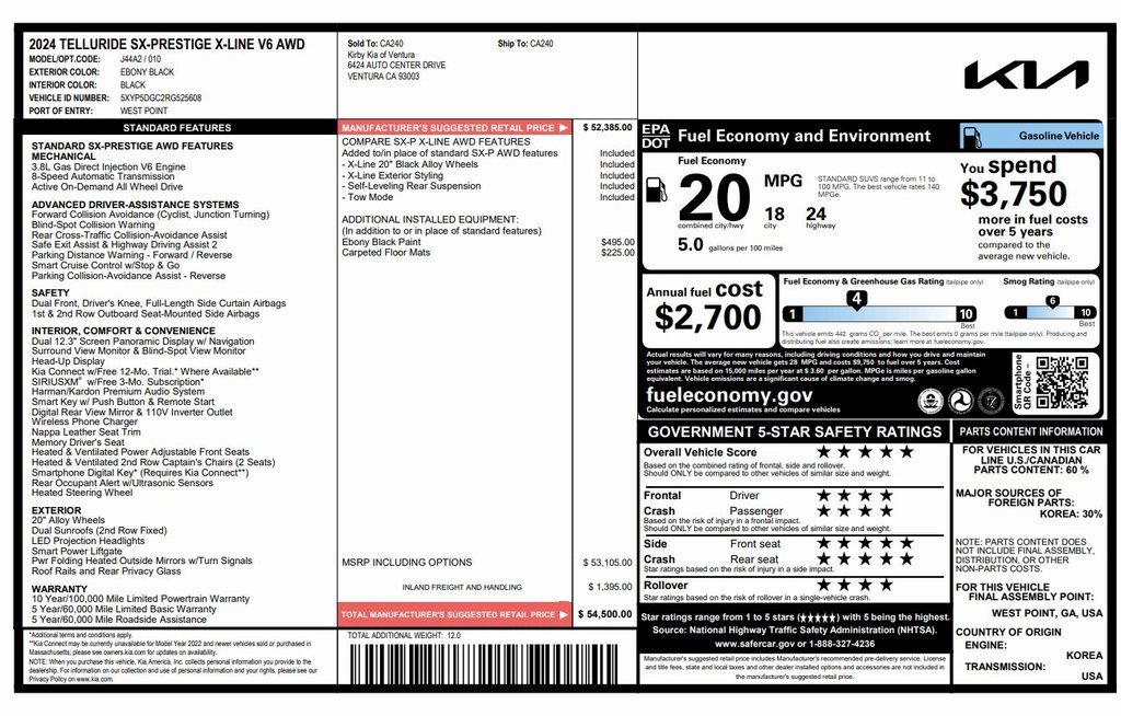Used 2024 Kia Telluride SX Prestige X-Line image 4