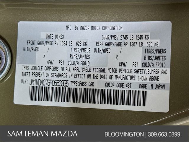 Used 2023 MAZDA MX-5 Miata Club w/ Brembo/BBS Recaro Package RWD image 28