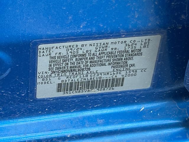 Used 2024 Nissan Versa S w/ Trunk Package FWD image 33