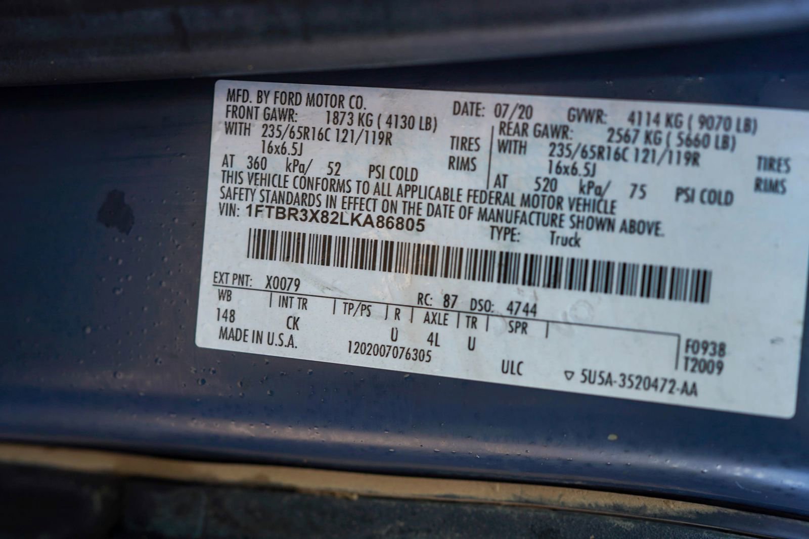Used 2020 Ford Transit 250 148 High Roof Extended RWD image 23