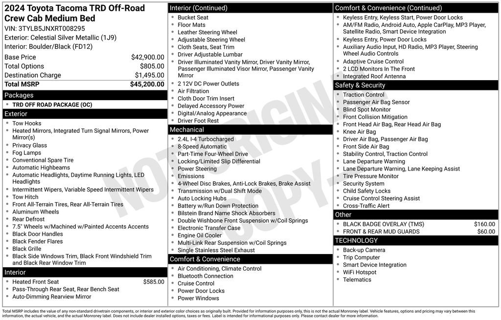 Used 2024 Toyota Tacoma TRD Off-Road image 40