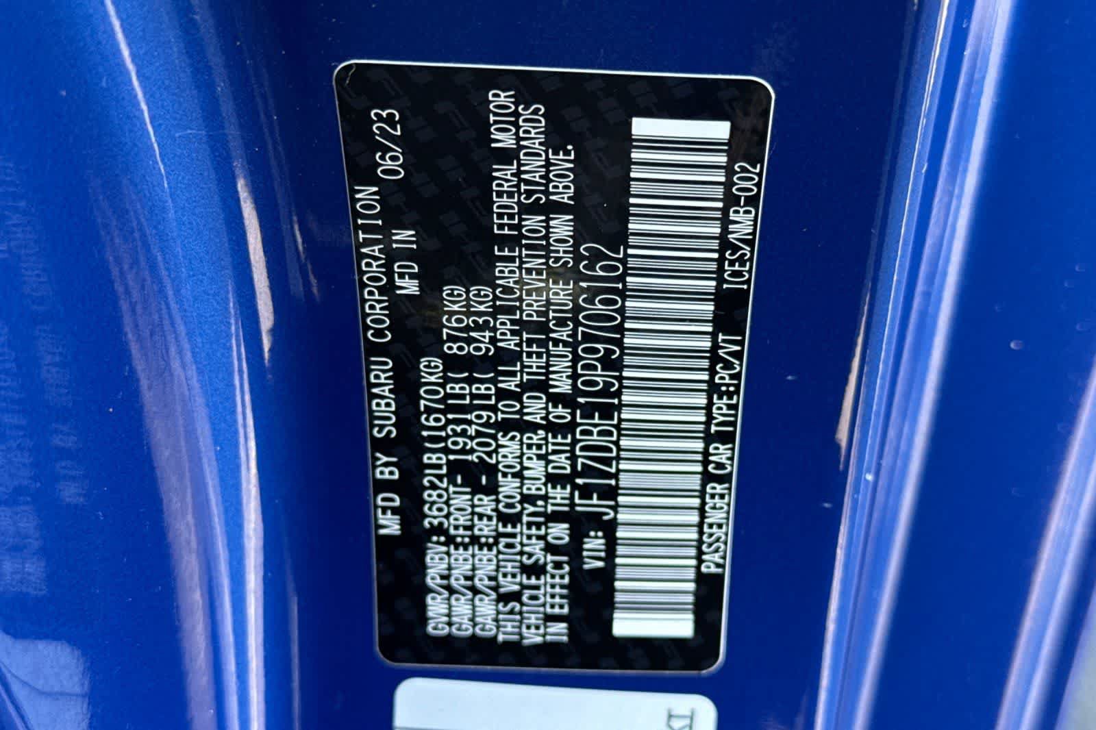 Certified 2023 Subaru BRZ Limited RWD image 30
