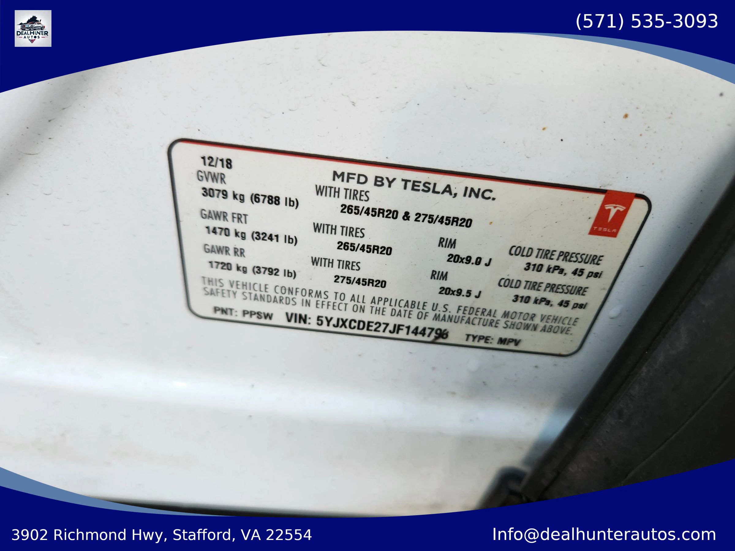 Used 2018 Tesla Model X P100D AWD/4WD image 32