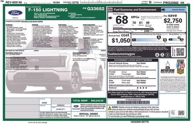 Used 2023 Ford F150 Lightning XLT image 4