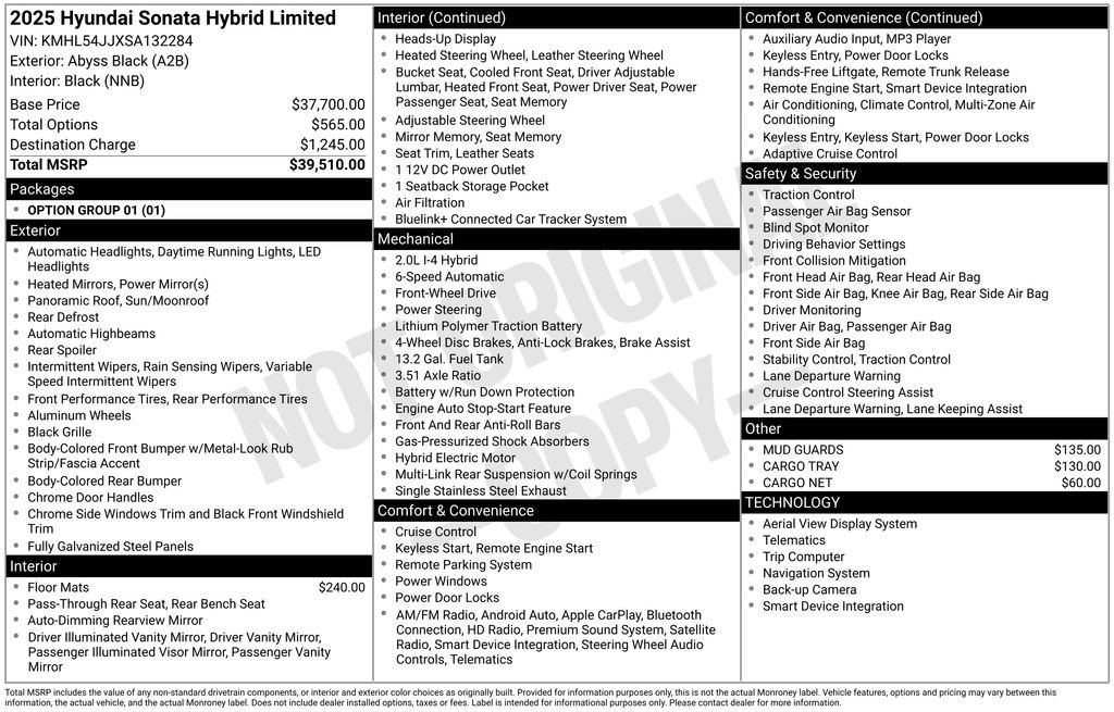 New 2025 Hyundai Sonata Limited image 6