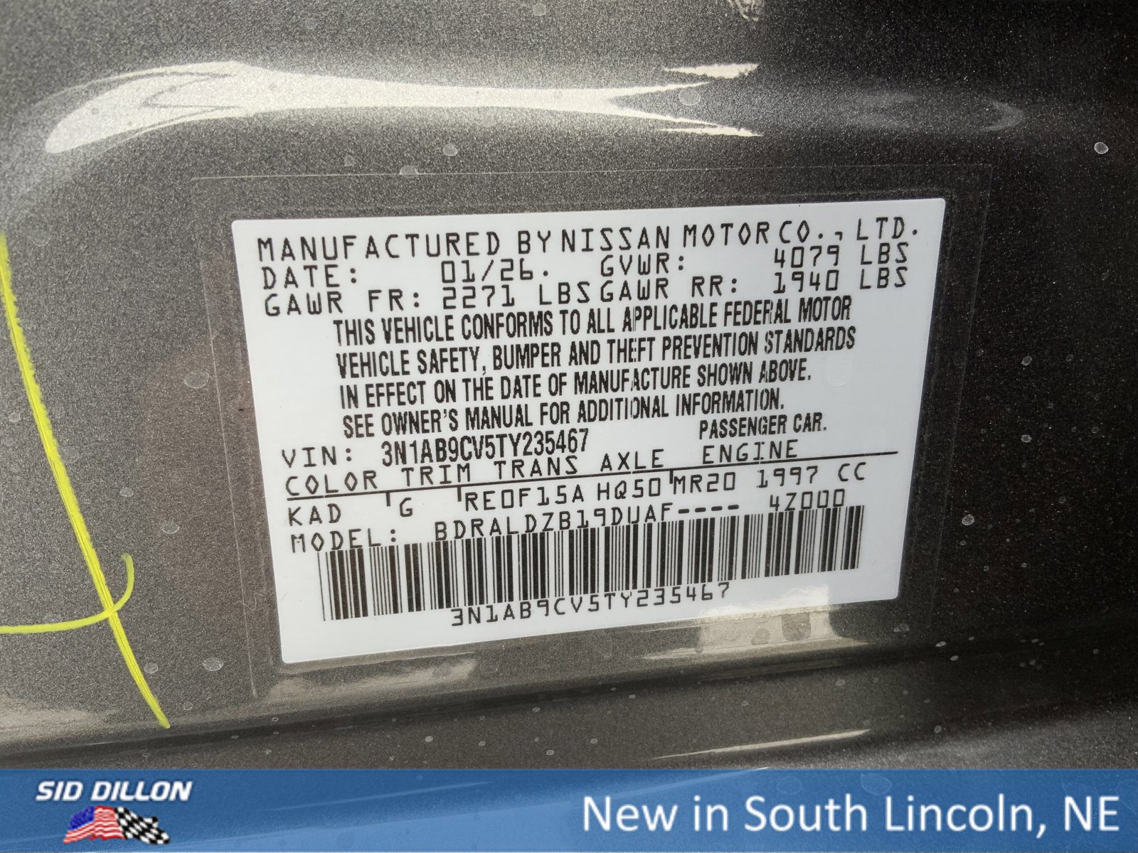 New 2026 Nissan Sentra SV w/ SV Convenience Package image 12