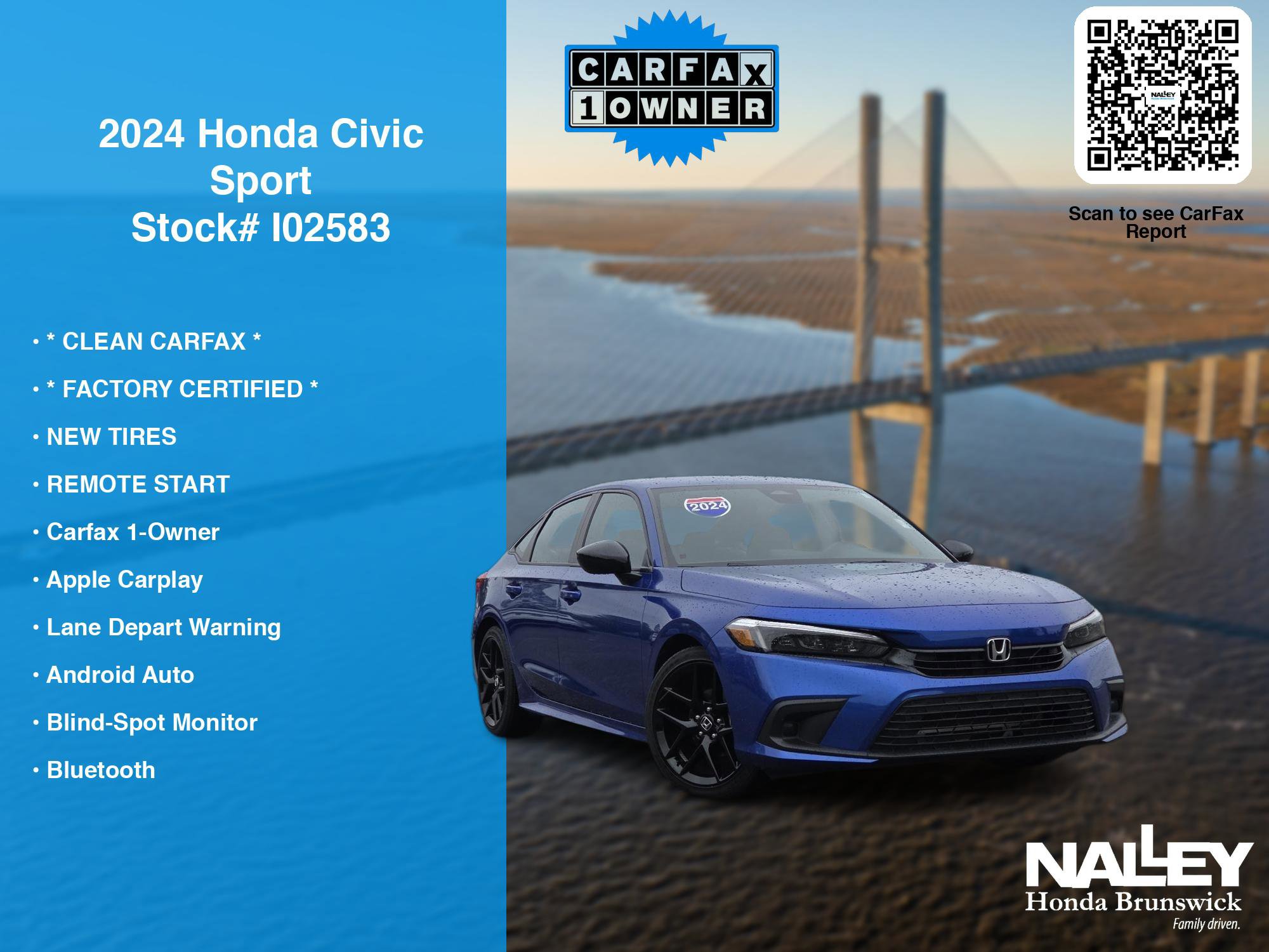 Certified 2024 Honda Civic Sport image 7