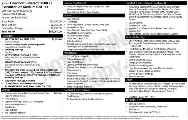 New 2026 Chevrolet Silverado 1500 LT w/ All Star Edition Plus image 5