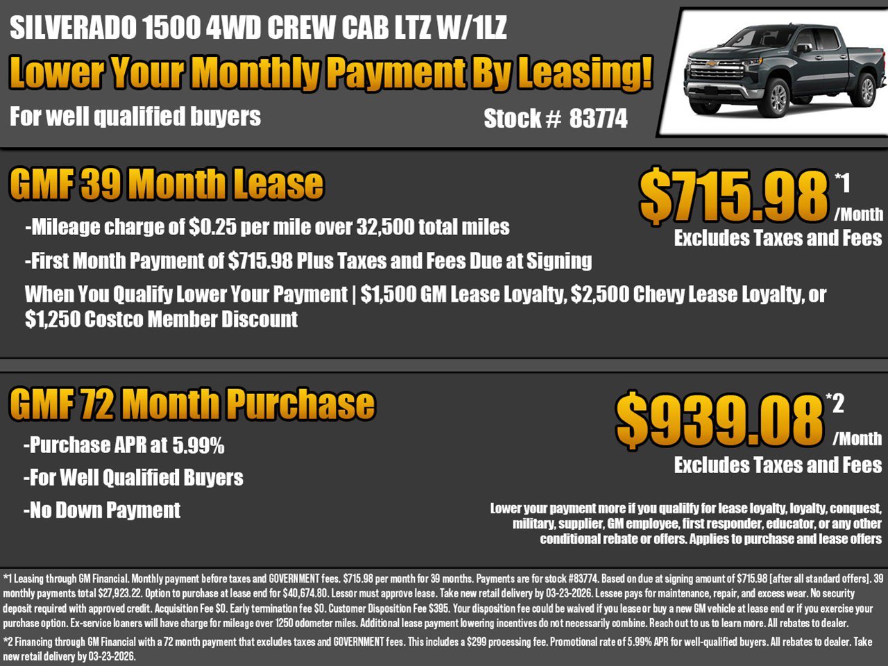 New 2026 Chevrolet Silverado 1500 LTZ w/ LTZ Premium Package image 2