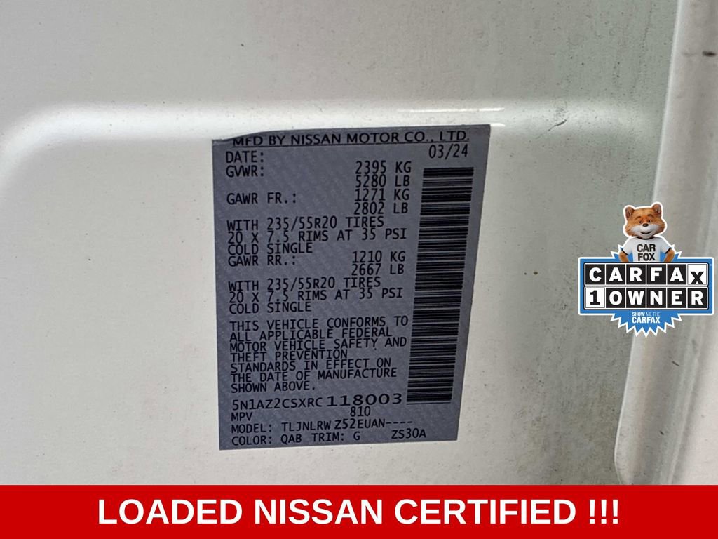 Certified 2024 Nissan Murano SL AWD/4WD image 25
