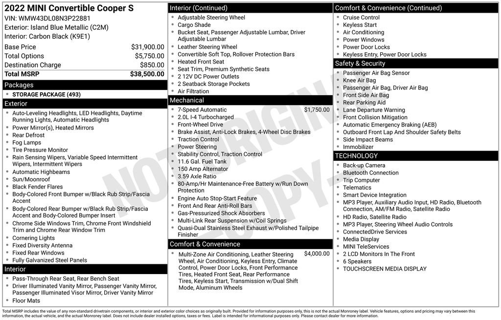Used 2022 MINI Cooper S FWD image 9