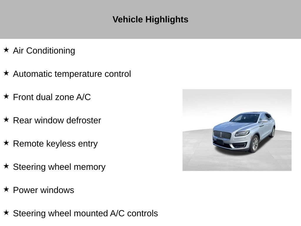 Used 2019 Lincoln Nautilus Select AWD/4WD image 14