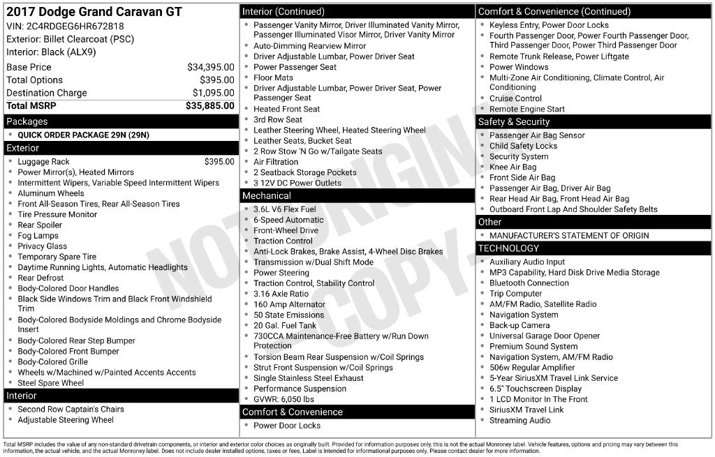 Used 2017 Dodge Grand Caravan GT FWD image 39