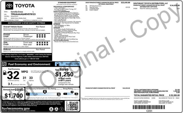 Used 2024 Toyota Corolla Cross L FWD image 4