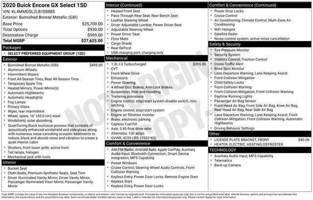 Used 2020 Buick Encore GX Select video 2