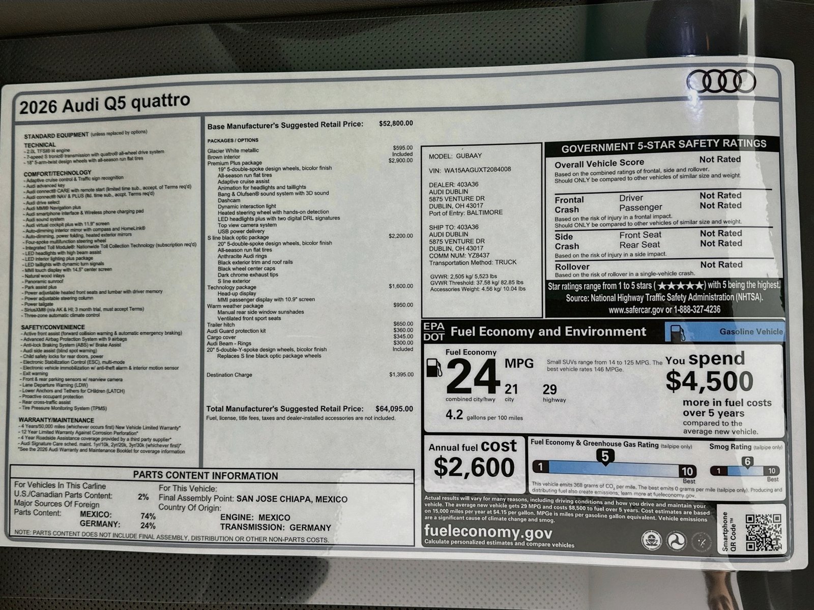 New 2026 Audi Q5 Premium Plus AWD/4WD image 49